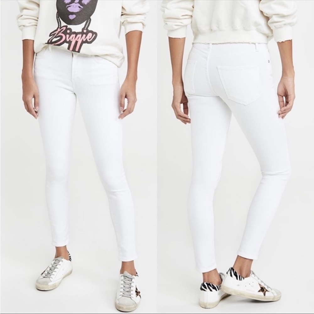 Agolde Size 28 Sophie Mid Rise Skinny Ankle
Jean in Phantom (white) NWOT